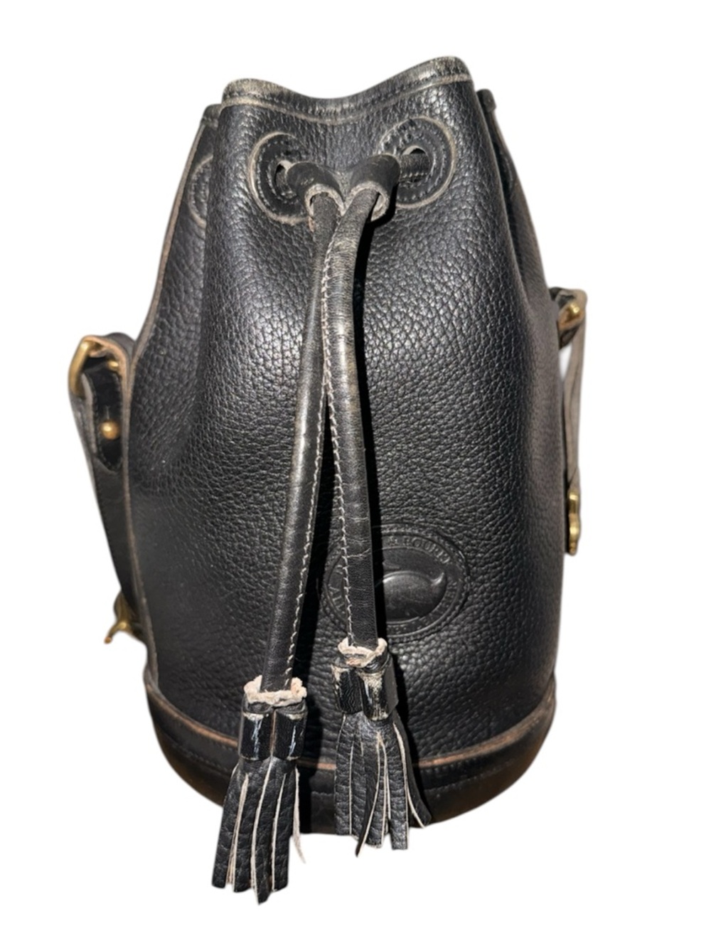 Dooney & Bourke Leather Drawstring Mini Bucket Bag